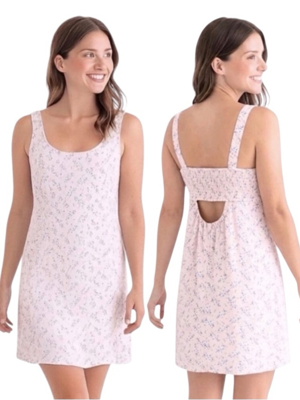 American Eagle Pink Floral Sleeveless Mini Dress Size Large